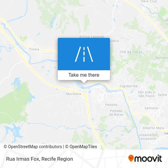 Rua Irmas Fox map