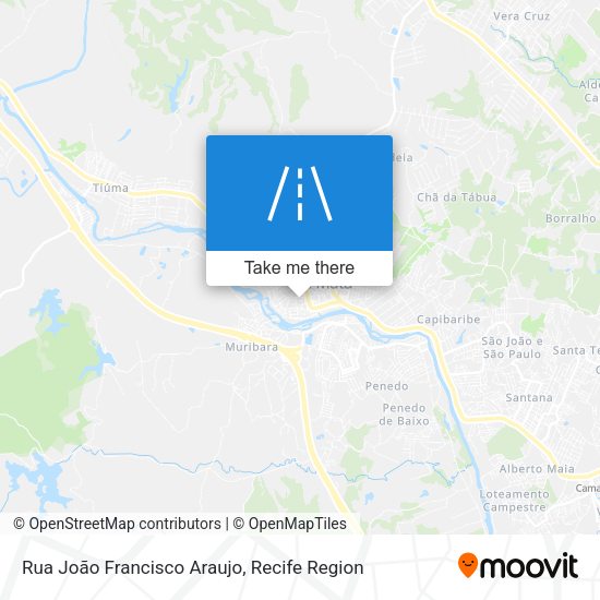 Rua João Francisco Araujo map