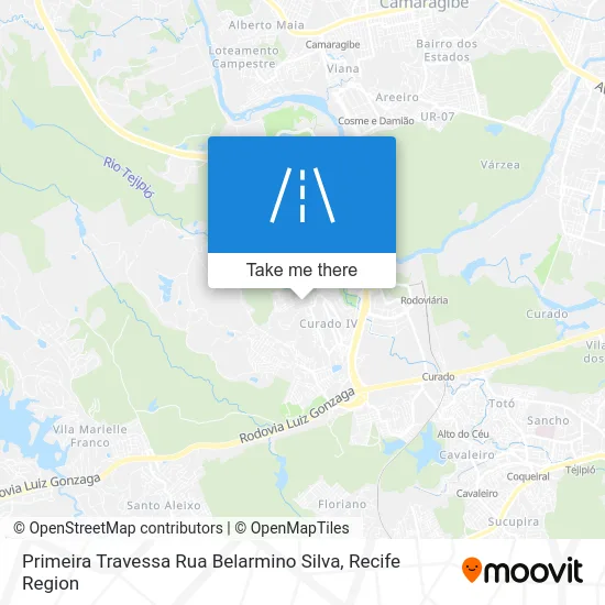 Primeira Travessa Rua Belarmino Silva map