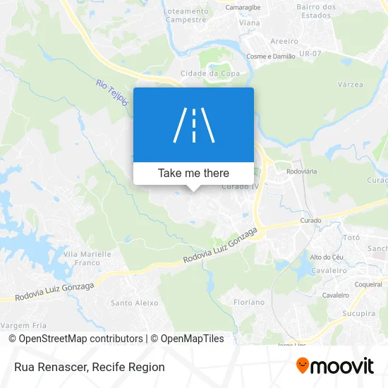 Rua Renascer map