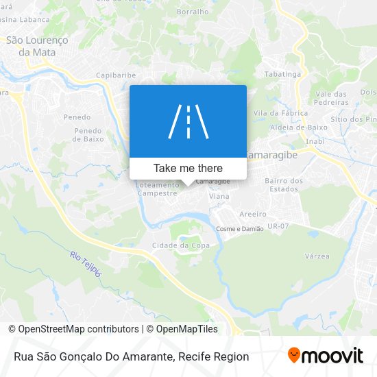 Rua São Gonçalo Do Amarante map
