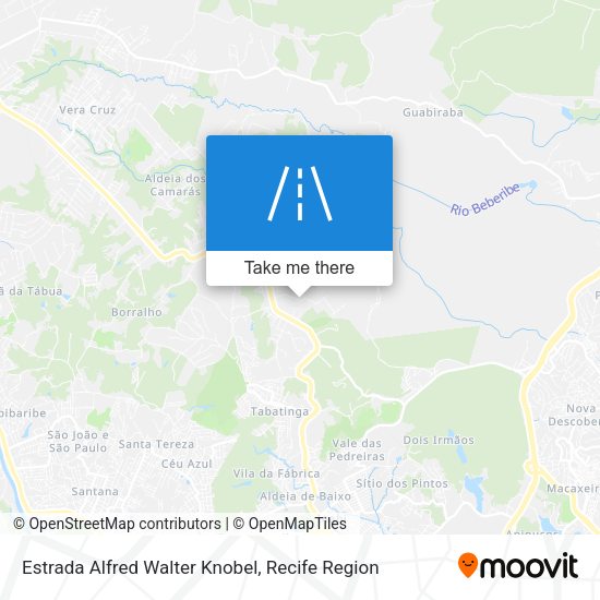 Estrada Alfred Walter Knobel map