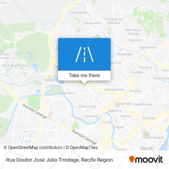 Rua Doutor José Júlio Trindage map