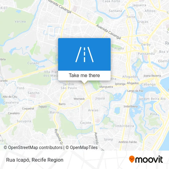 Rua Icapó map