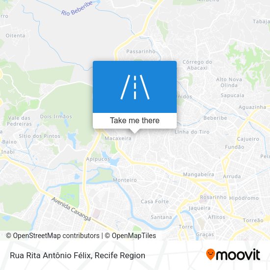 Rua Rita Antônio Félix map