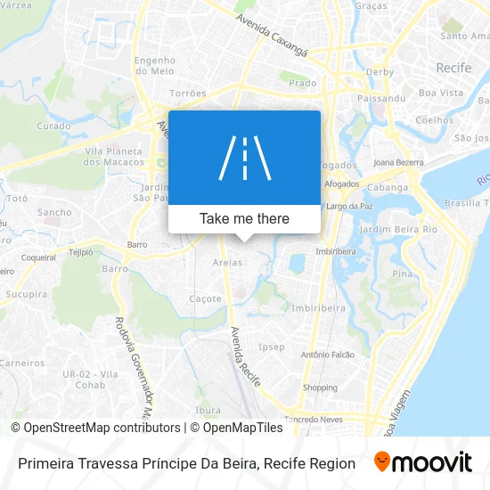 Primeira Travessa Príncipe Da Beira map