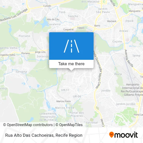 Rua Alto Das Cachoeiras map