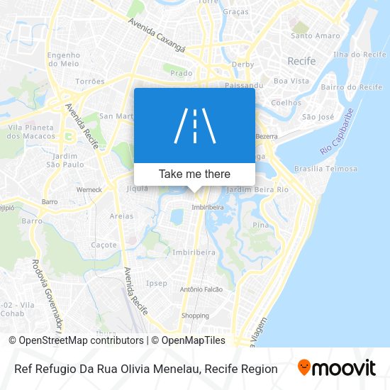 Ref Refugio Da Rua Olivia Menelau map