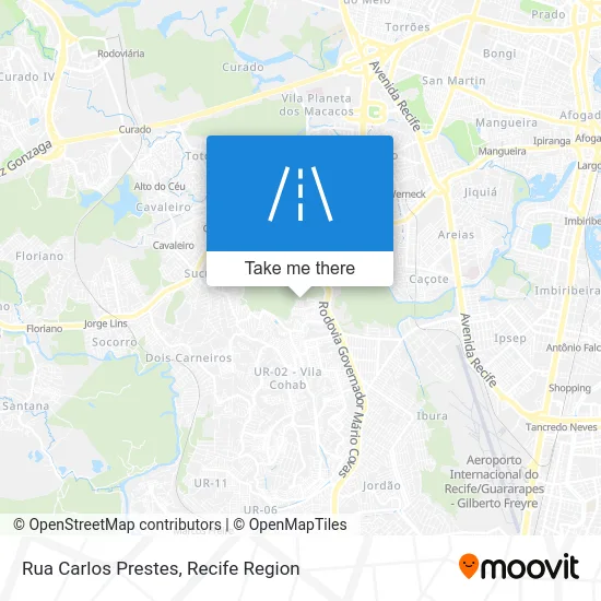 Rua Carlos Prestes map