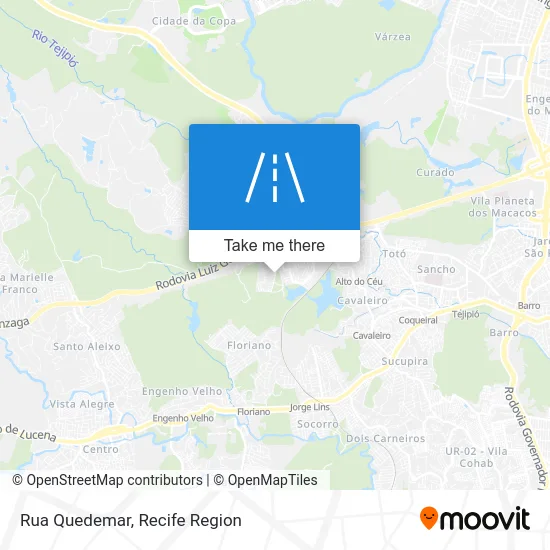 Rua Quedemar map