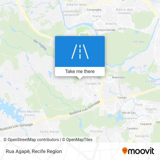 Rua Agapê map