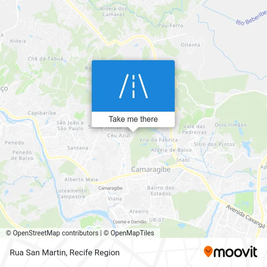 Rua San Martin map