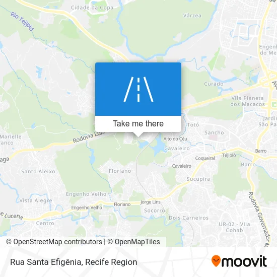 Rua Santa Efigênia map