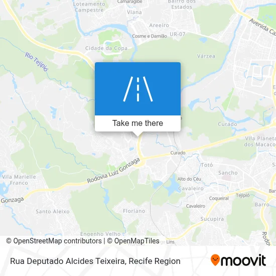 Rua Deputado Alcides Teixeira map