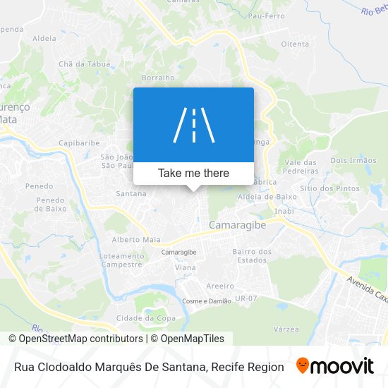 Rua Clodoaldo Marquês De Santana map
