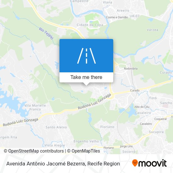 Avenida Antônio Jacomé Bezerra map