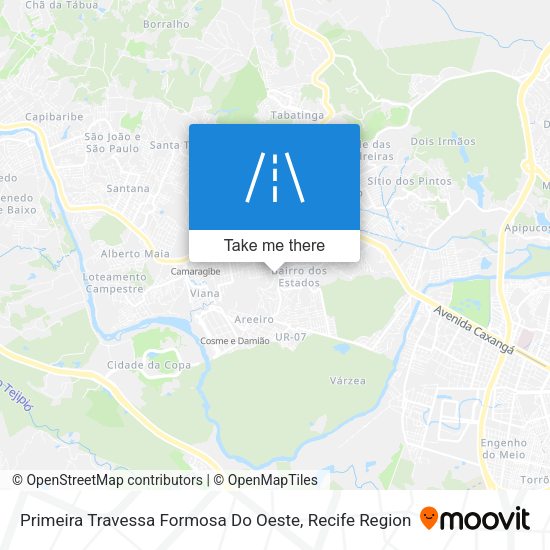 Primeira Travessa Formosa Do Oeste map