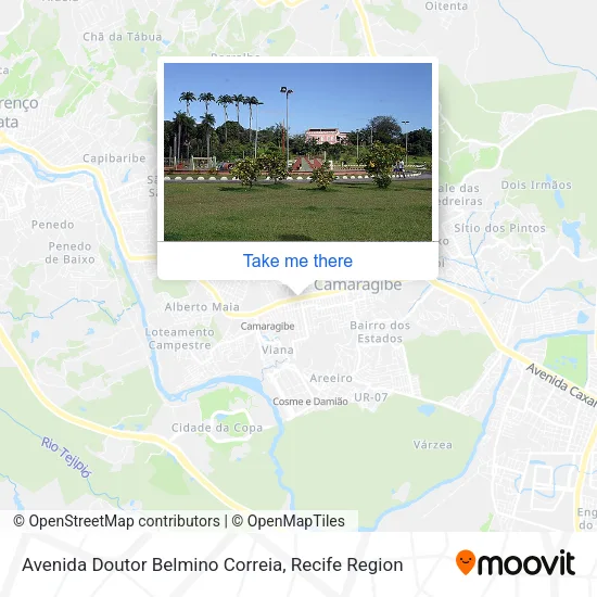 Avenida Doutor Belmino Correia map