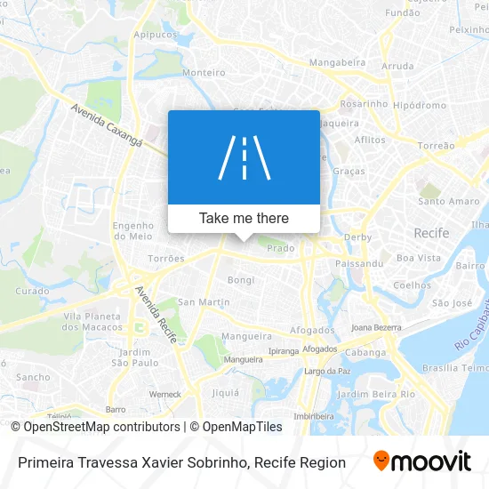 Primeira Travessa Xavier Sobrinho map