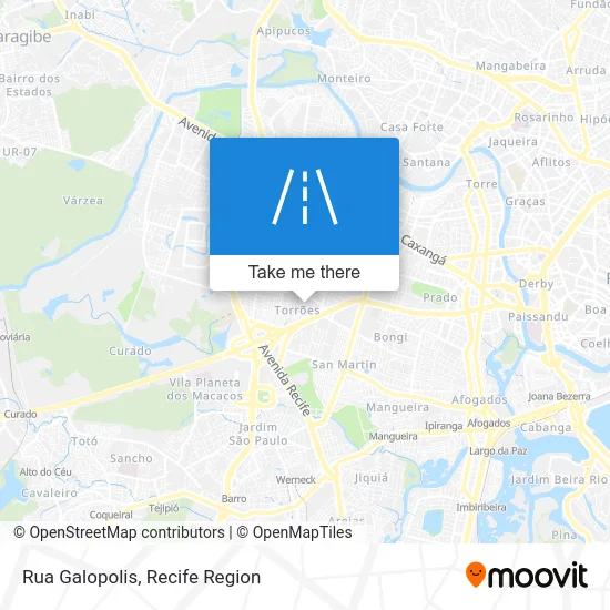 Rua Galopolis map