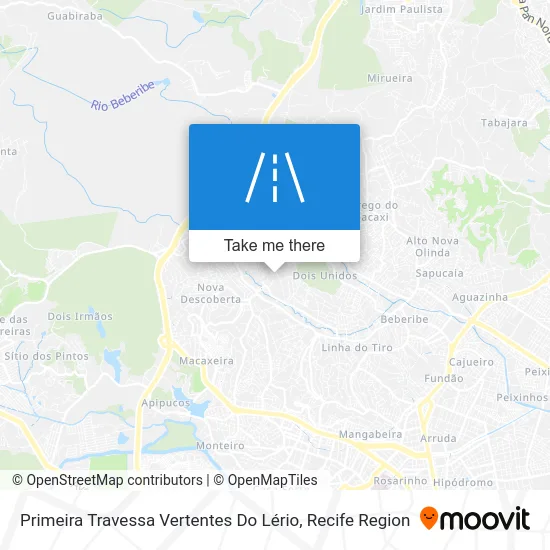 Primeira Travessa Vertentes Do Lério map