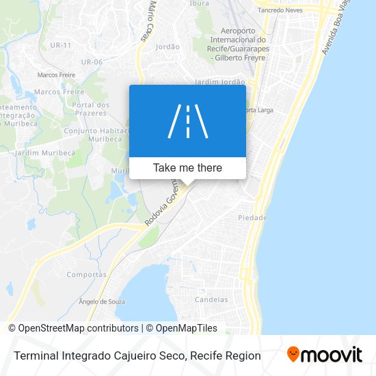 Terminal Integrado Cajueiro Seco map
