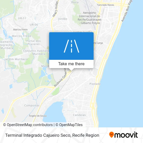 Terminal Integrado Cajueiro Seco map