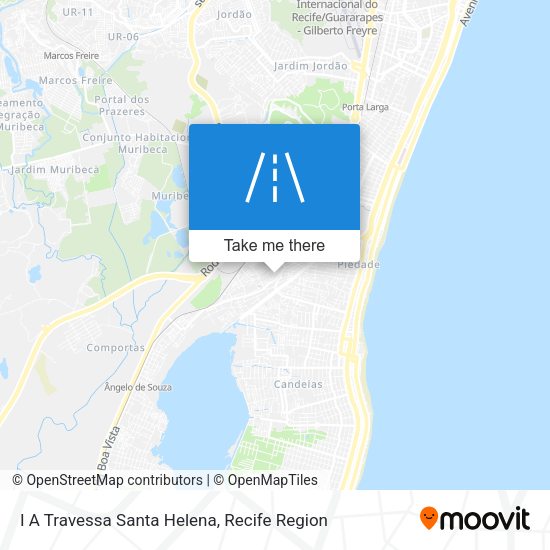 I A Travessa Santa Helena map