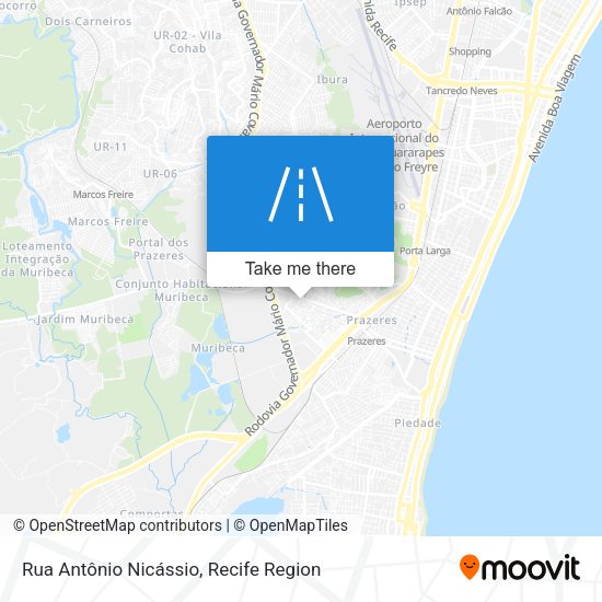 Rua Antônio Nicássio map