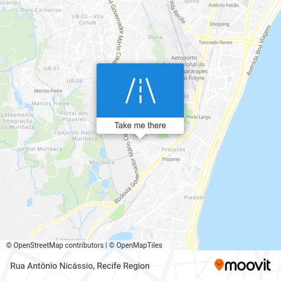 Rua Antônio Nicássio map