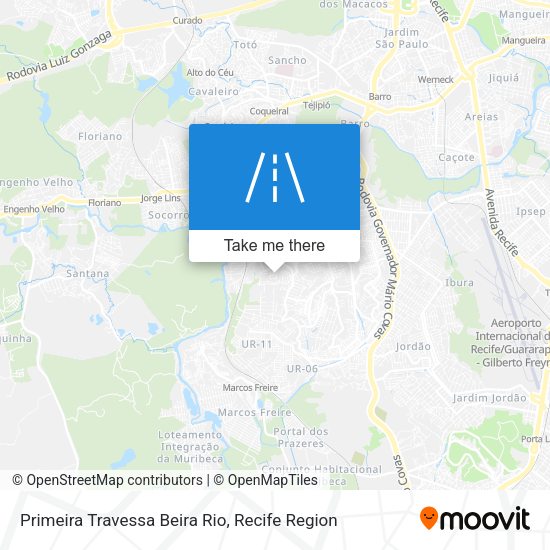 Primeira Travessa Beira Rio map