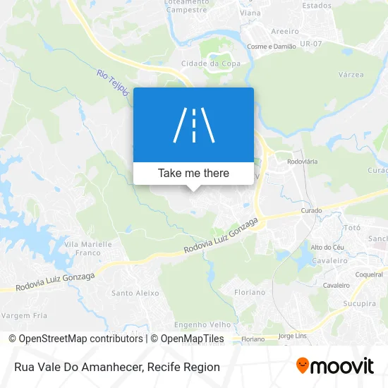 Rua Vale Do Amanhecer map