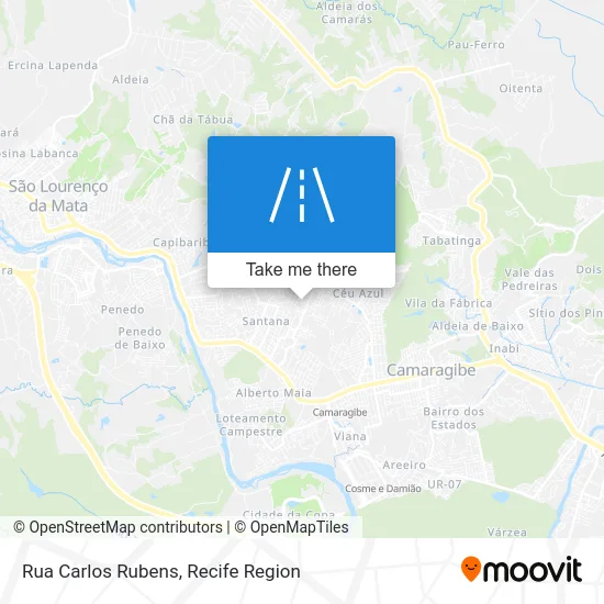 Rua Carlos Rubens map