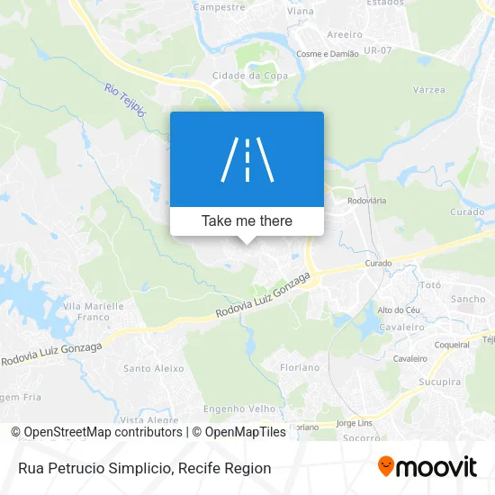 Rua Petrucio Simplicio map