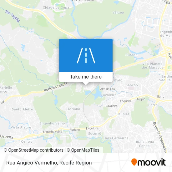 Rua Angico Vermelho map