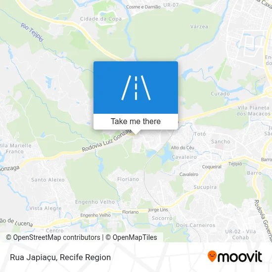 Rua Japiaçu map