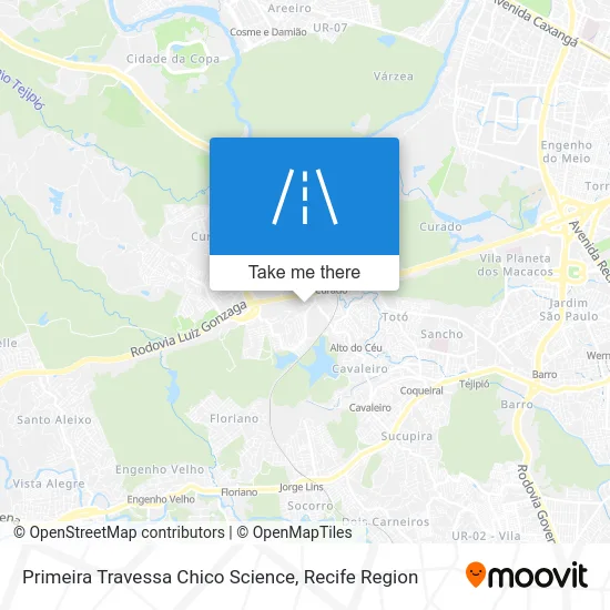 Primeira Travessa Chico Science map