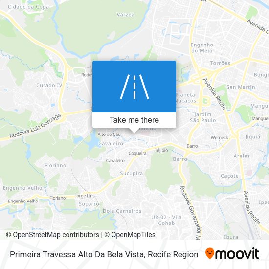 Primeira Travessa Alto Da Bela Vista map