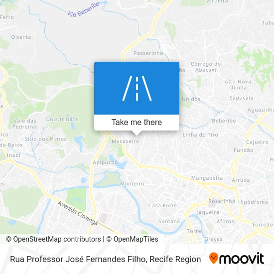 Rua Professor José Fernandes Filho map