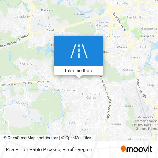 Rua Pintor Pablo Picasso map