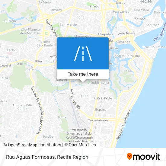 Rua Águas Formosas map