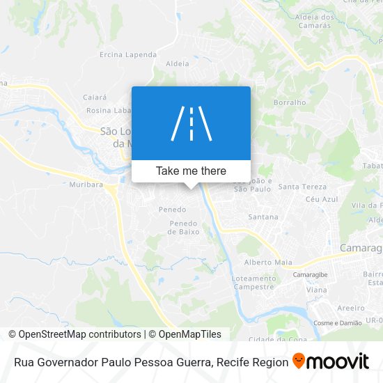 Rua Governador Paulo Pessoa Guerra map