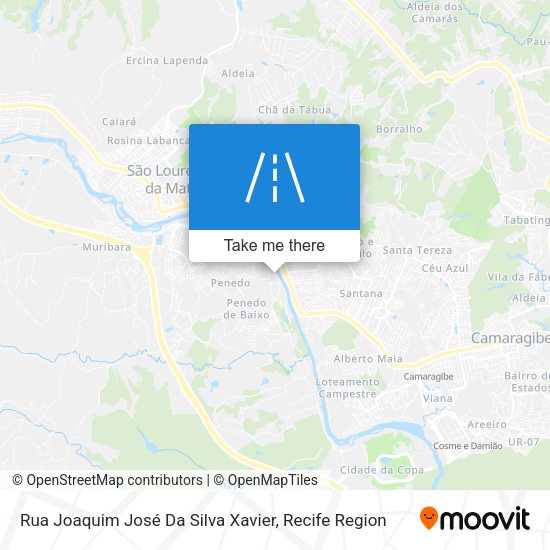 Rua Joaquim José Da Silva Xavier map