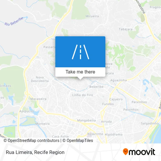 Rua Limeira map