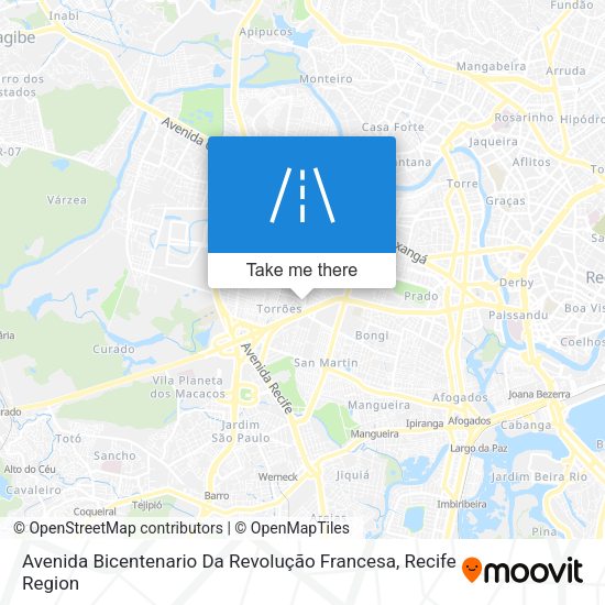 Avenida Bicentenario Da Revolução Francesa map