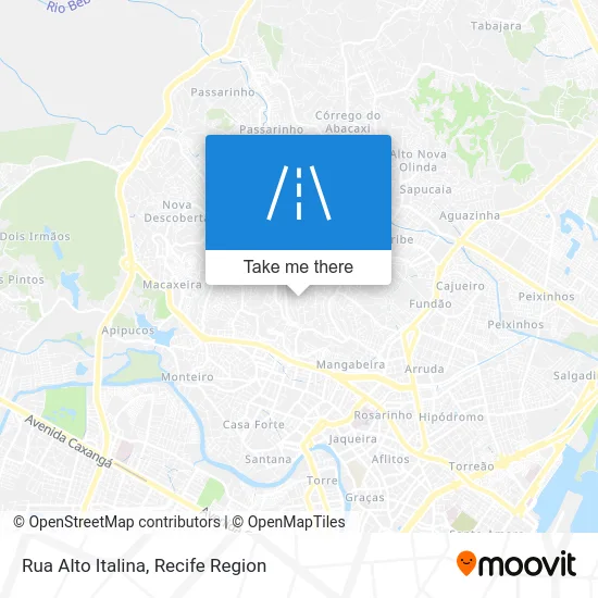 Rua Alto Italina map