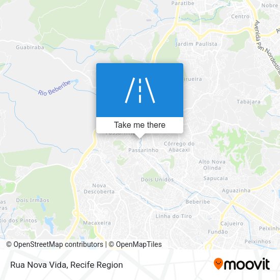 Rua Nova Vida map