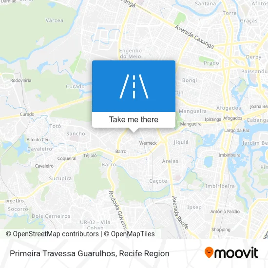 Primeira Travessa Guarulhos map