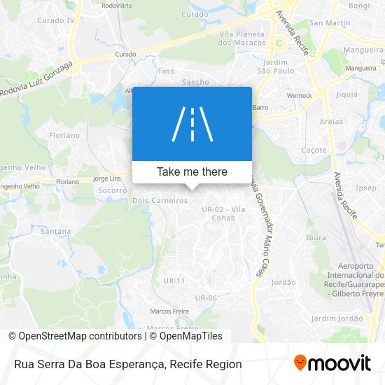 Rua Serra Da Boa Esperança map