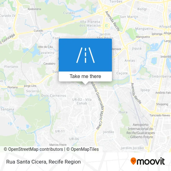 Rua Santa Cicera map